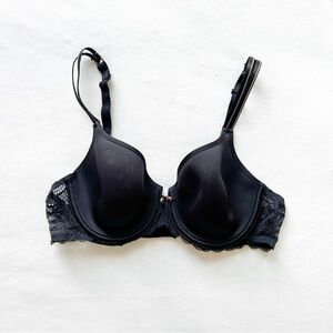 Chantelle Black Lace T-Shirt Bra - 36C